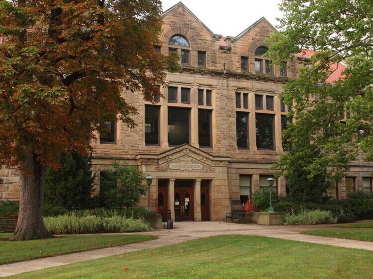campus building entrance